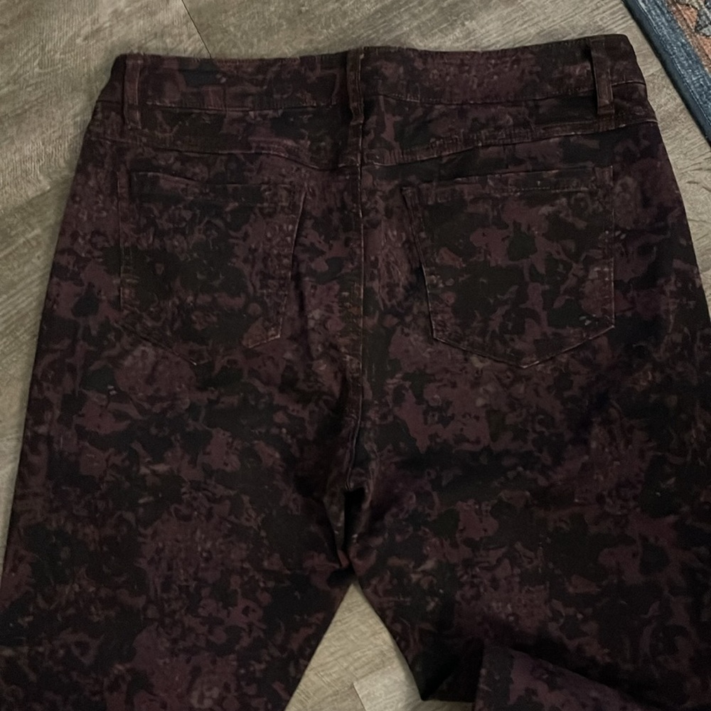 Cabi Purple Camo Jeans Style 159 - Picture 6 of 6